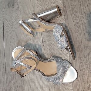 BADGLEY MISCHKA Jewel Nicoline Evening Sandals Heeled